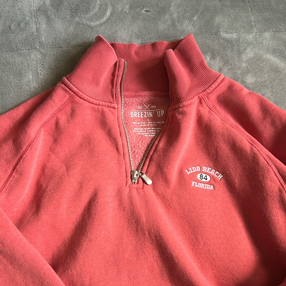 Coral Lido Beach Florida quarter zip